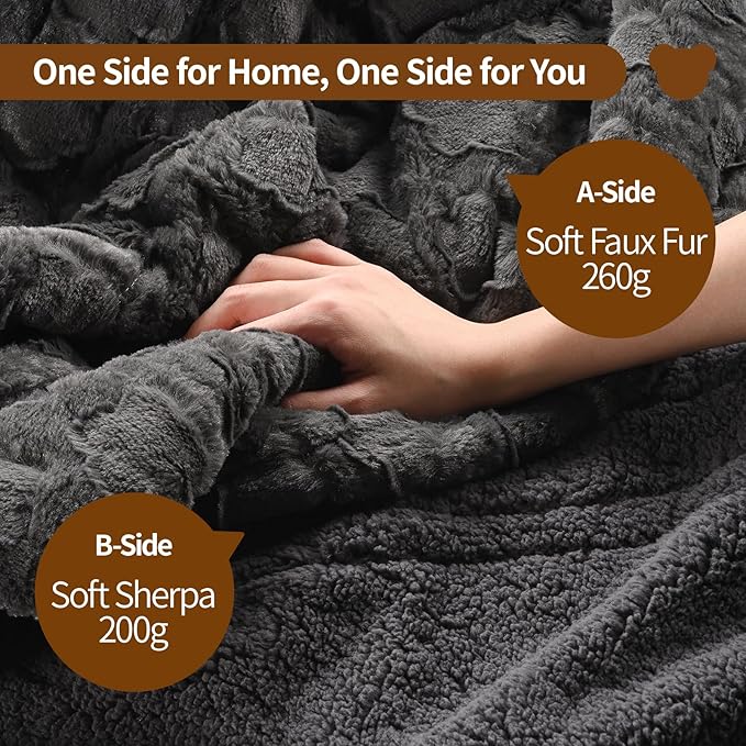 FANTICO Heated Blanket 77'' x 84'' Full Size, Fast Heating Soft Flannel Blanket for Bed Full-Body Coverage 4 Heating Levels & 10 Hours Timer Settings, Machine Washable, Black