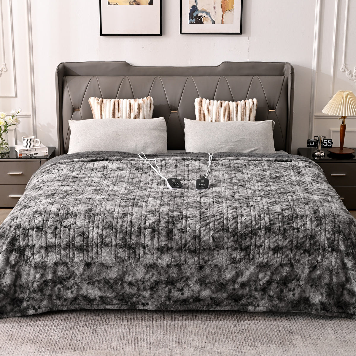 Woomer Electric Heating Blanket Marble Blue WOOMER