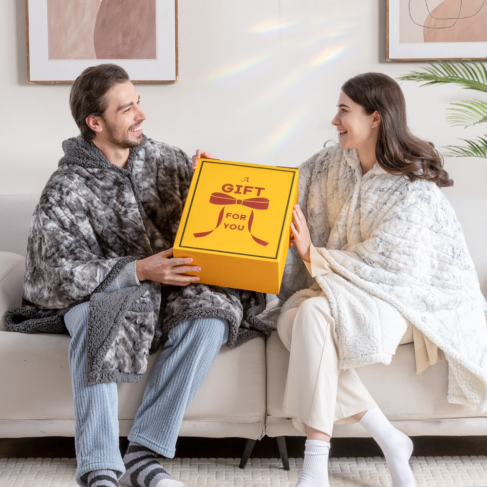 Wearable Heated Throw Blanket