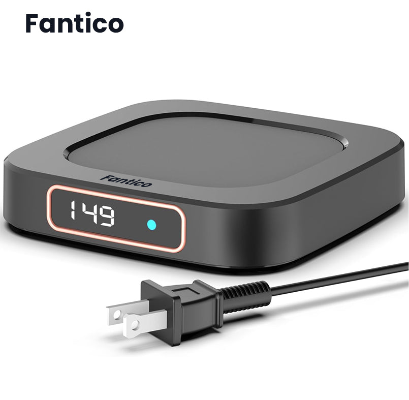 FANTICO Smart Heated Coffee Mug Warmer & Mug Set - Heated Mug Warmer with Auto Shut Off, 1°F Precise Temperature Control Mug Warmer, Electric Coffee Mug Warmer for Desk, Birthday Gifts for Women and Men