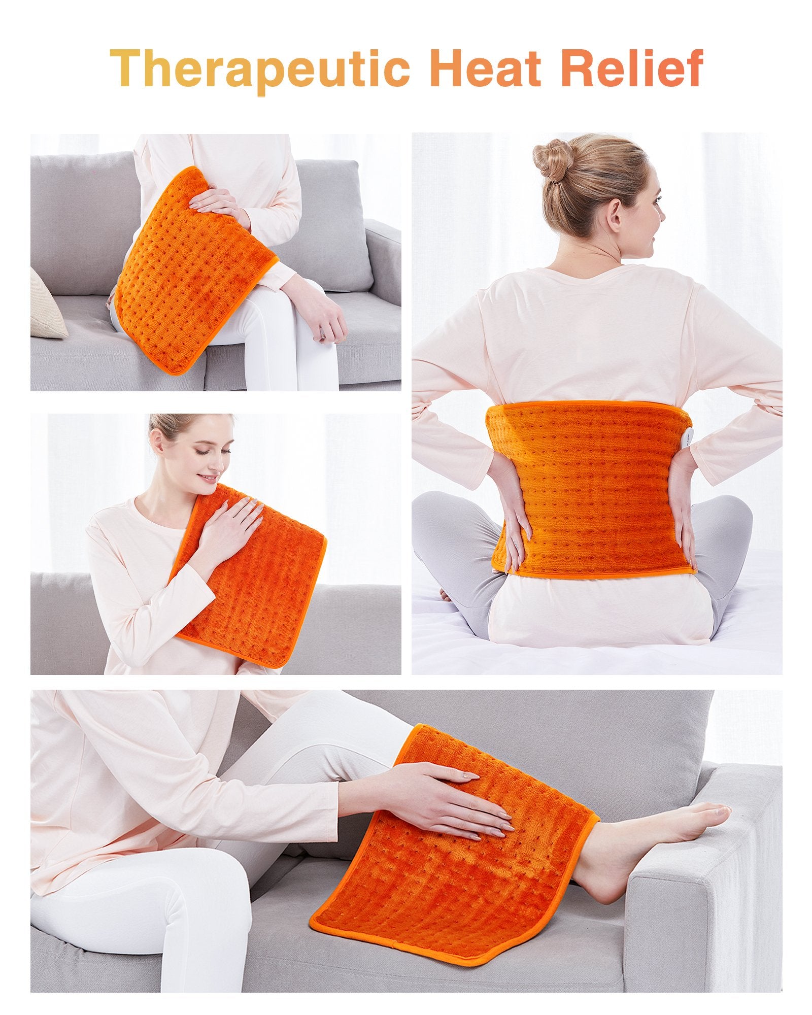 Electric heating pad - Pumpkin 17"x 33"