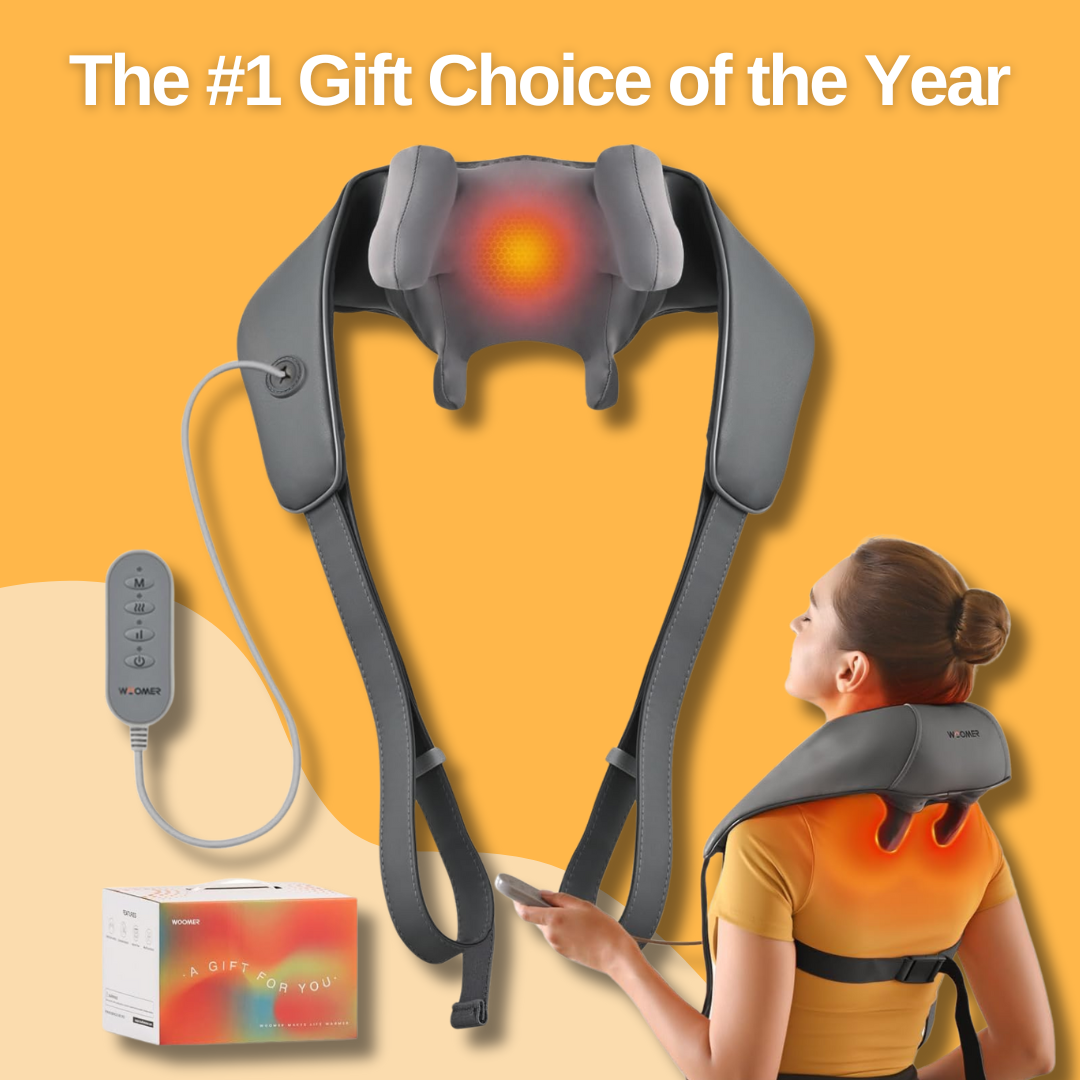 WOOMER® Heated Shiatsu Neck and Shoulder Massager