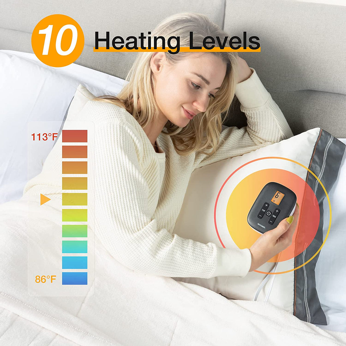 Woomer Electric Heating Blanket - White – WOOMER