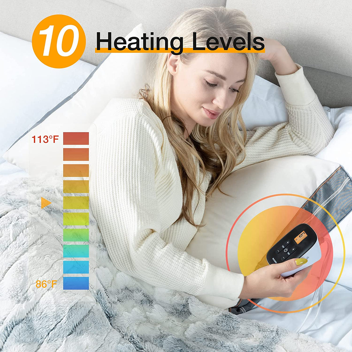 Woomer Electric Heating Blanket - Marble Blue – WOOMER
