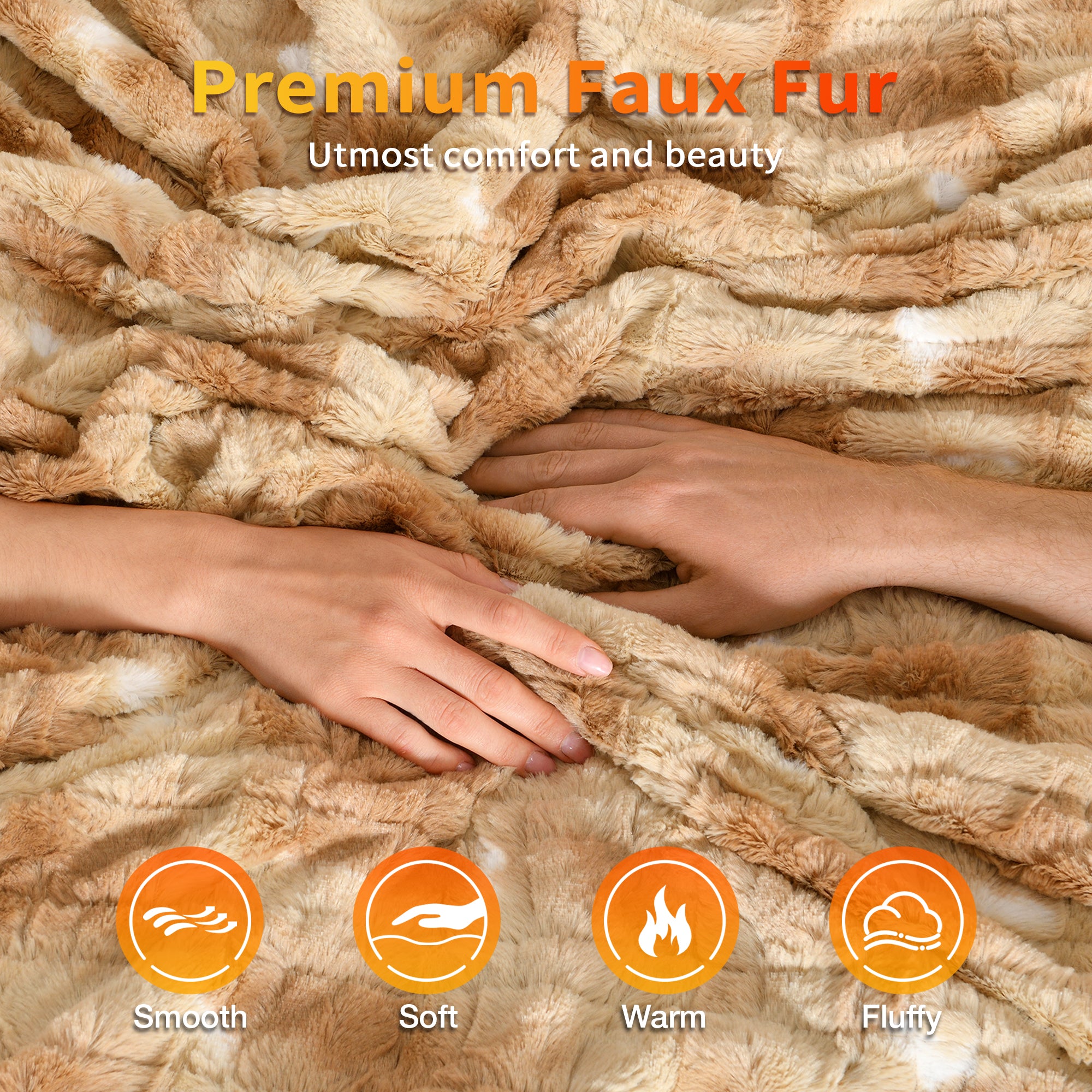 Electric Heating Blanket - Beige 62"x 84"