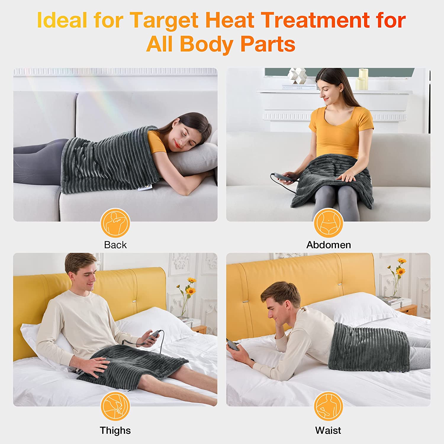 [NEW] Weighted Massage Heating Pad - 20'' x 24''