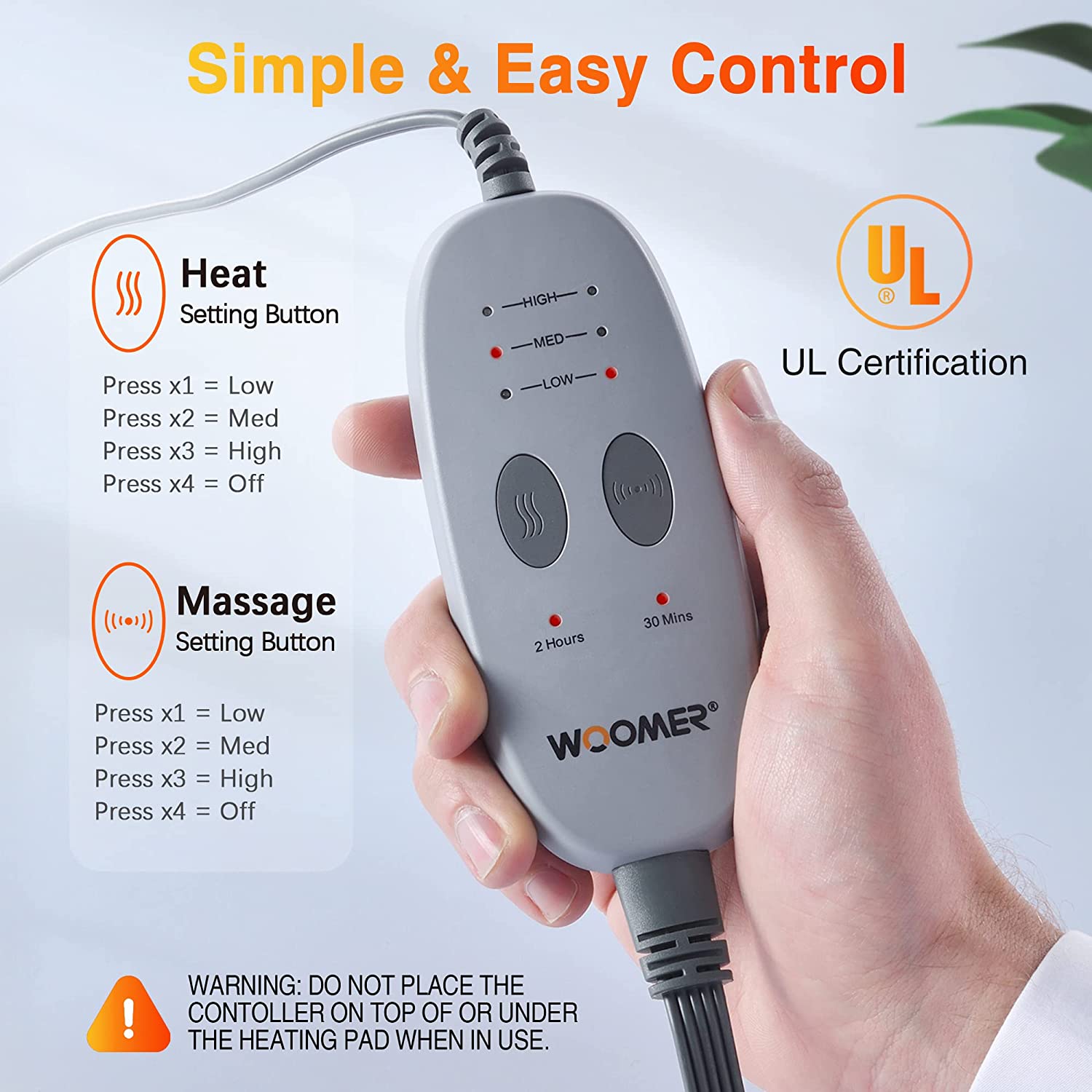 [NEW] Weighted Massage Heating Pad - 20'' x 24''