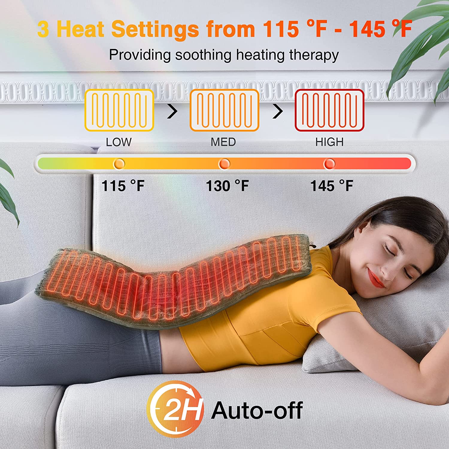 [NEW] Weighted Massage Heating Pad - 12'' x 24''