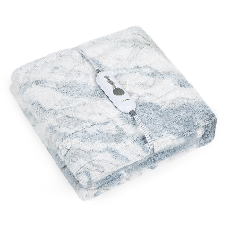 Electric Heating Throw - Marble Blue