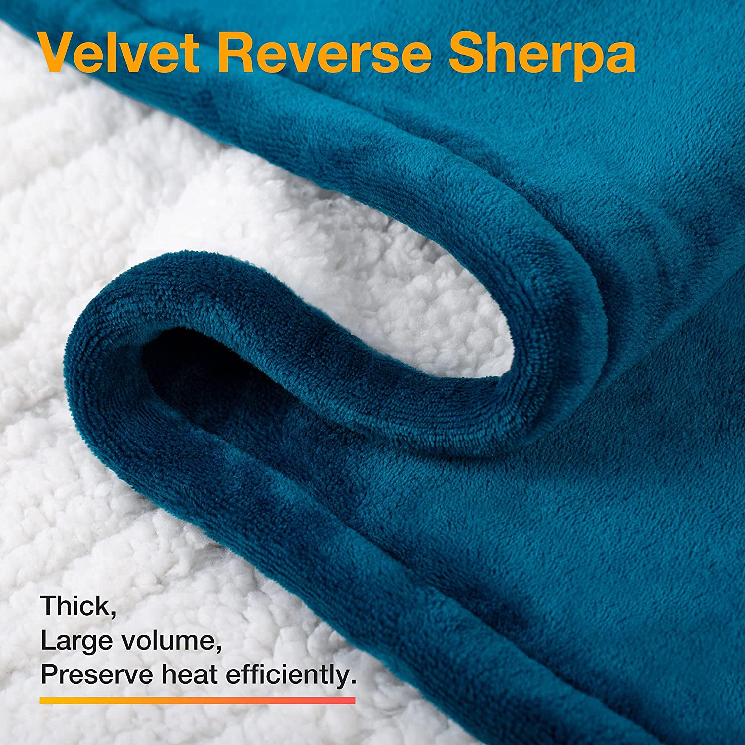 Electric Heating Blanket - Navy 84" X 90"