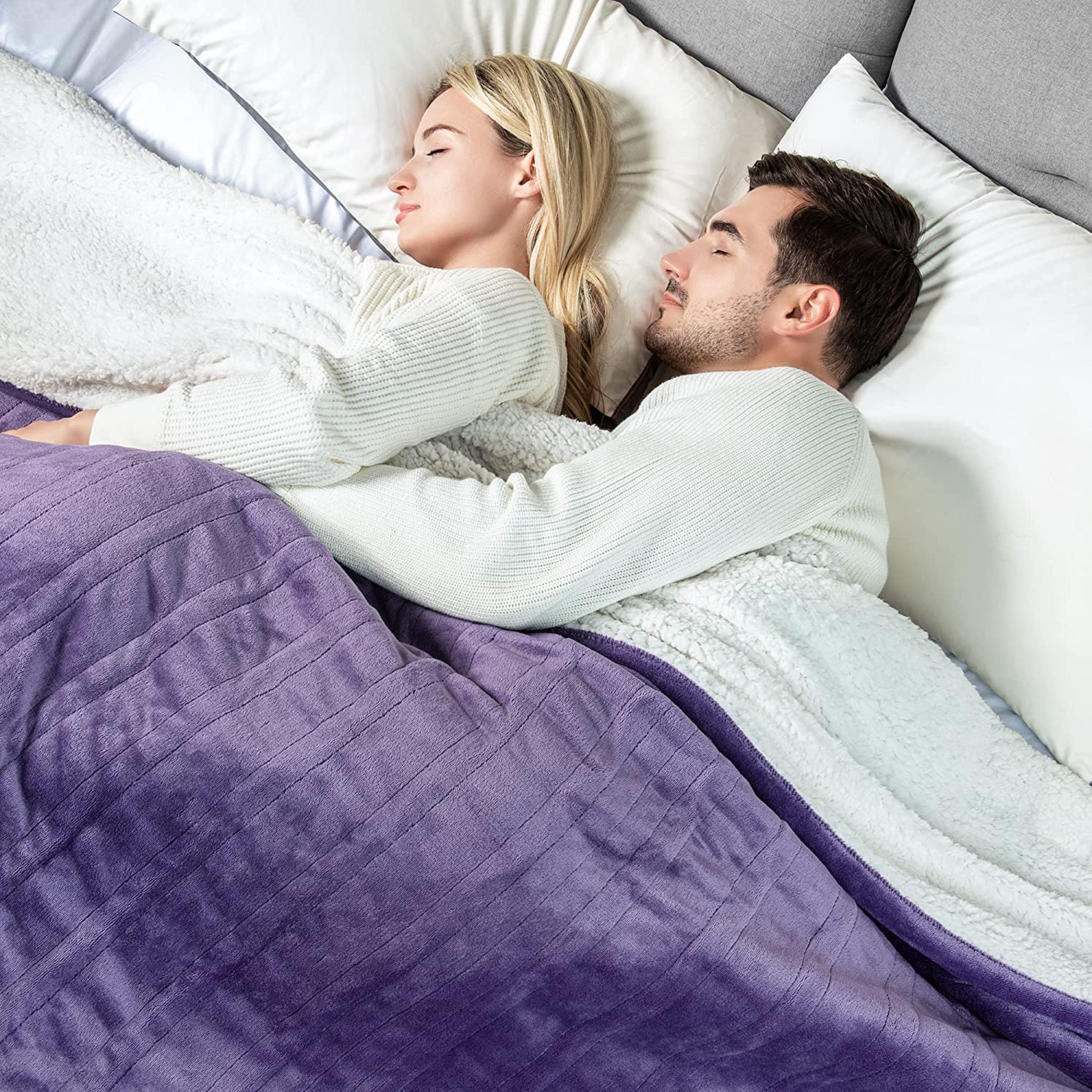 Electric Heating Blanket - Purple 90"x 100"